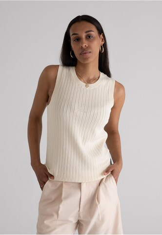 Prohibited Knitted Top in White