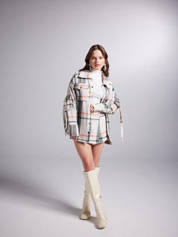 HOLLY LOLLY Oversized kardigan – béžová