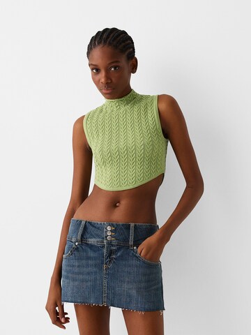 Bershka Knitted top in Green