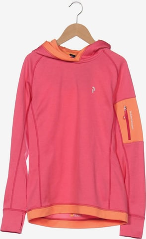 PEAK PERFORMANCE Sweatshirt & Zip-Up Hoodie in S in Pink: front