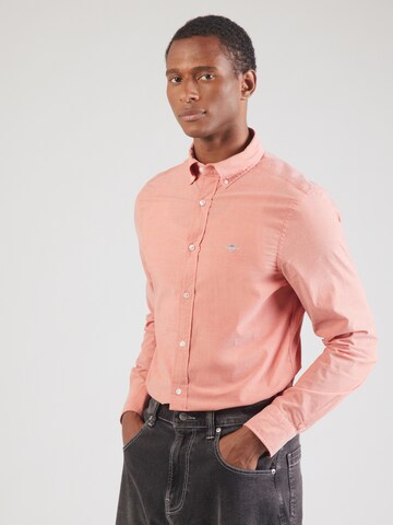 GANT Slim fit Button Up Shirt in Orange: front