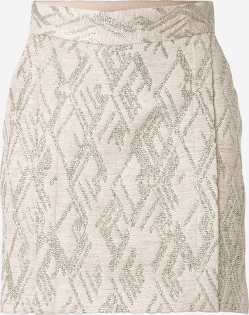 IRO Rok 'YAMAS' in Beige: voorkant