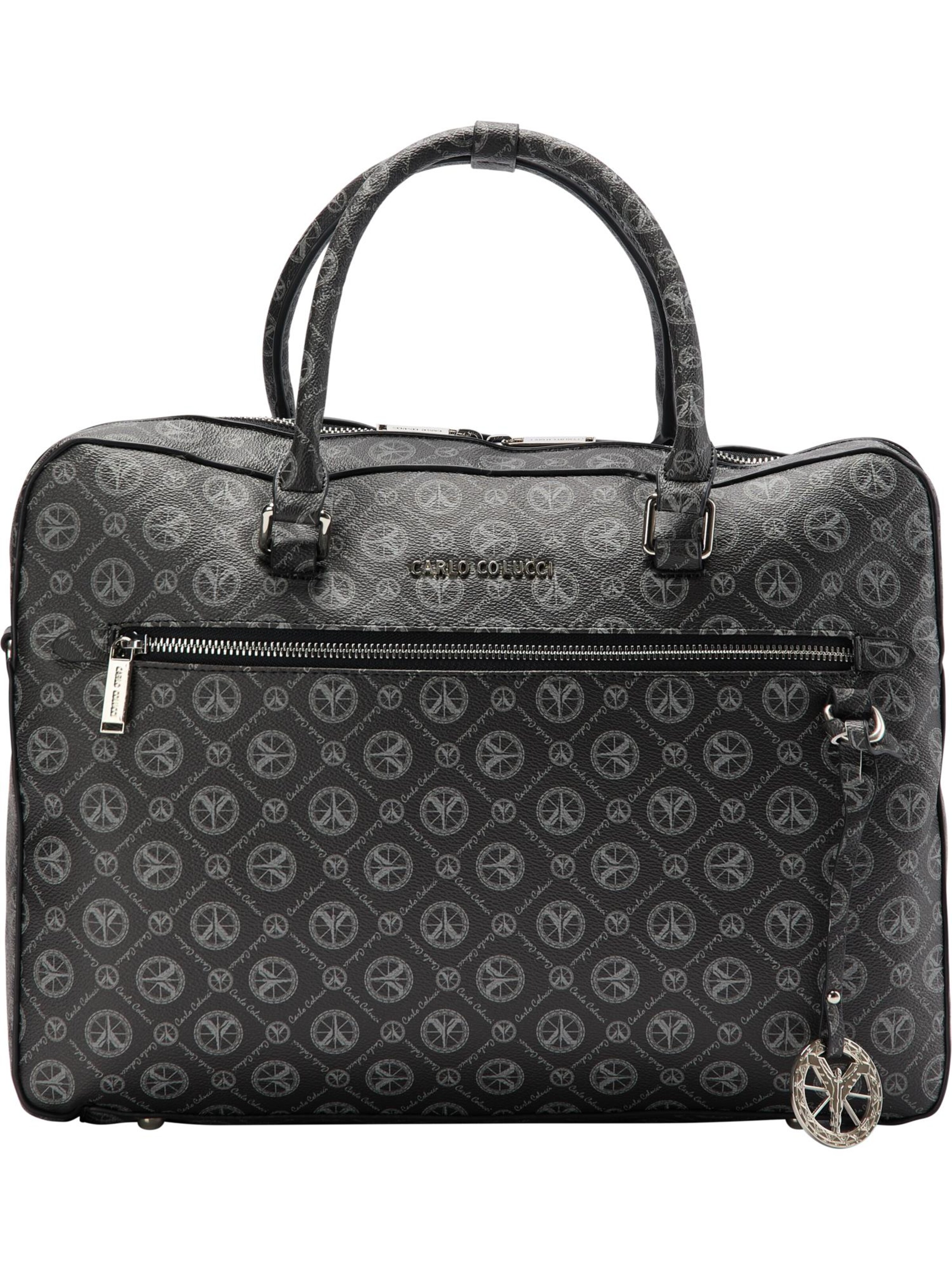 Carlo Colucci Laptop bag 'Costadedoi' in Black: front