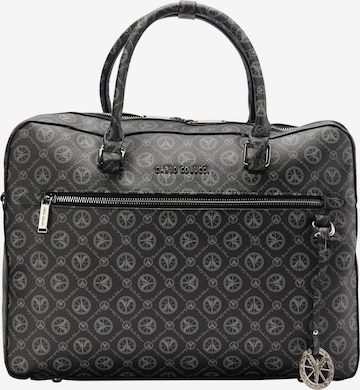 Carlo Colucci Laptop Bag 'Costadedoi' in Black: front