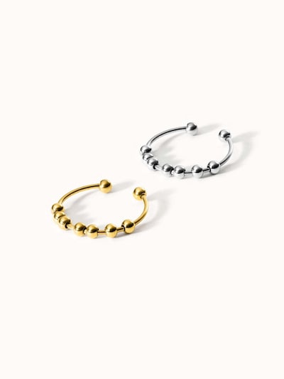 PURELEI Bague 'Shade Anxiety' en or / argent, Vue avec produit