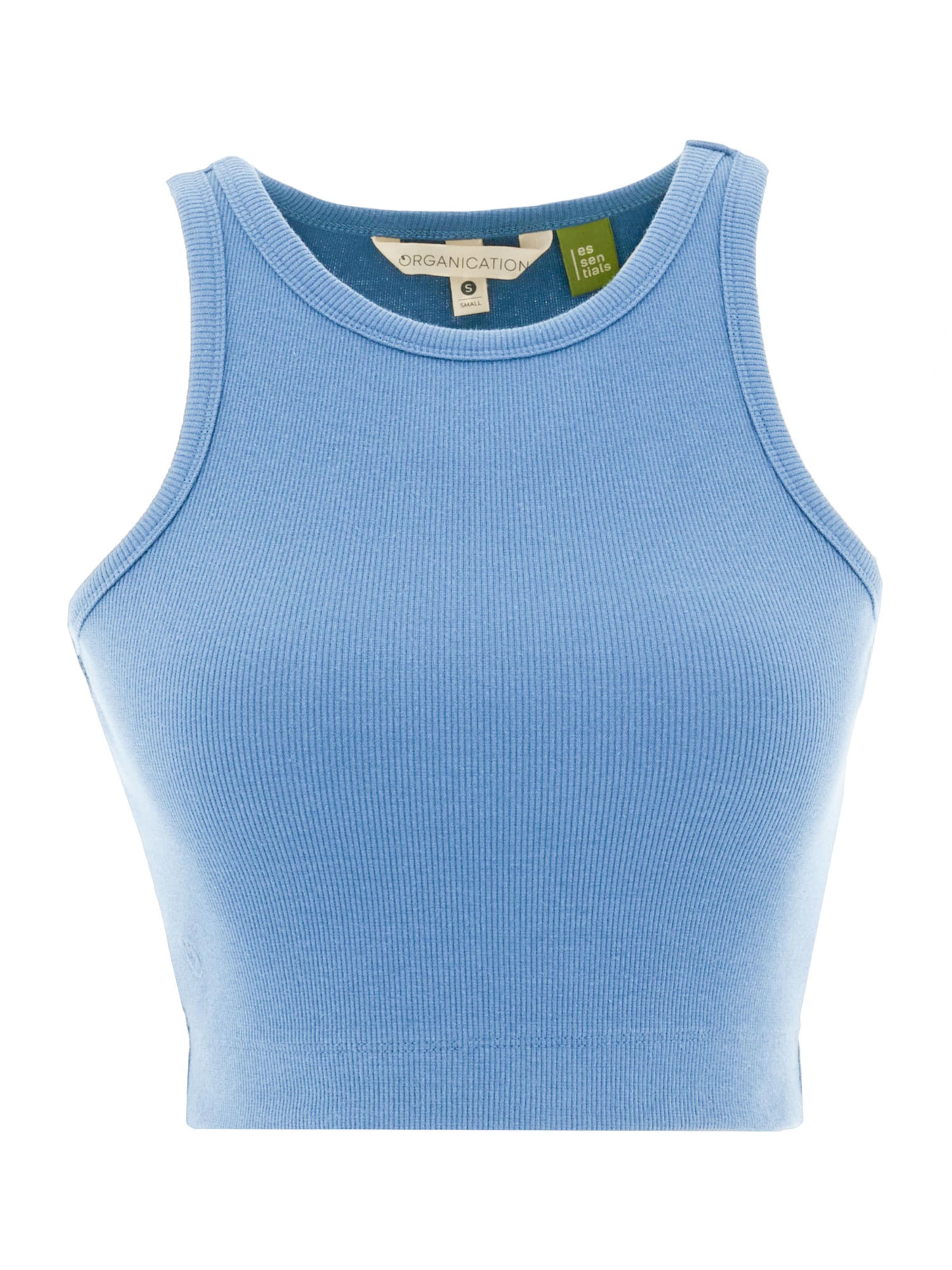 Organication Top in Blau: Vorderseite