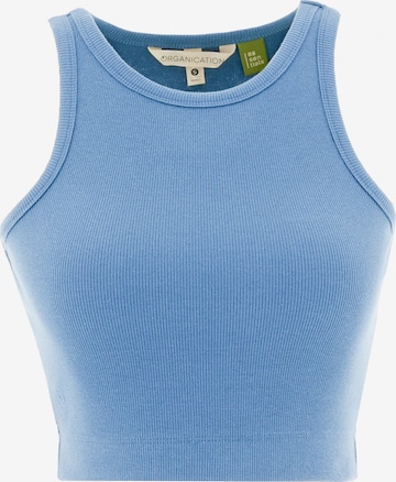 Organication Top in Blau: Vorderseite