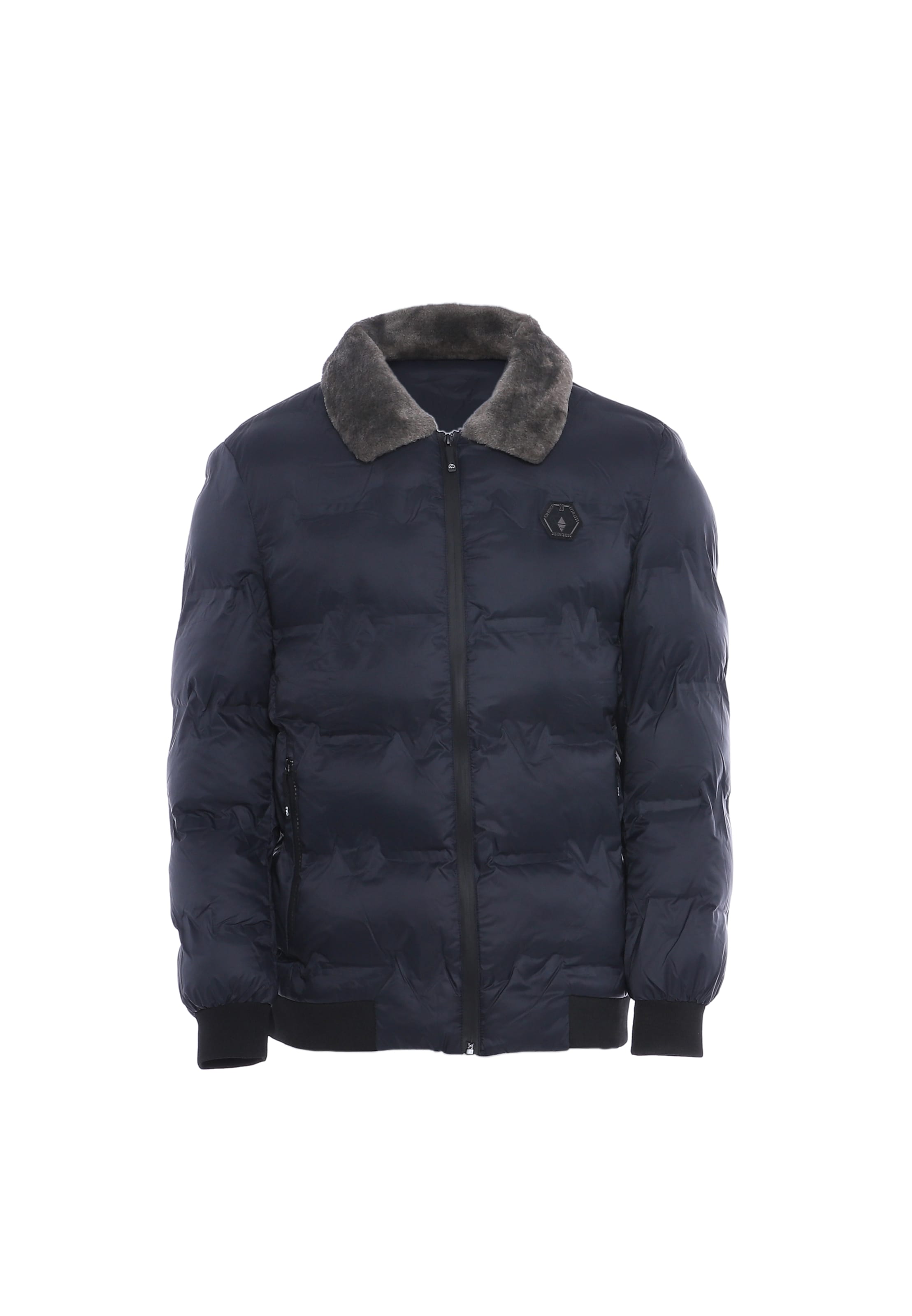 Mozzaar Winterjas in Blauw: voorkant