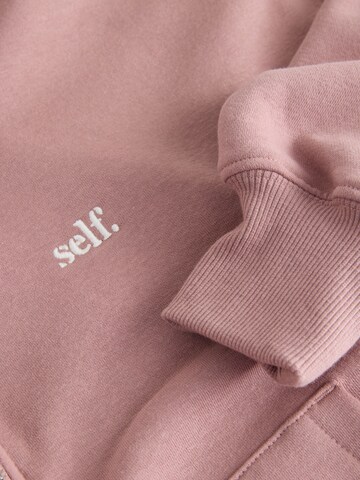 self. Zip-Up Hoodie in Purple