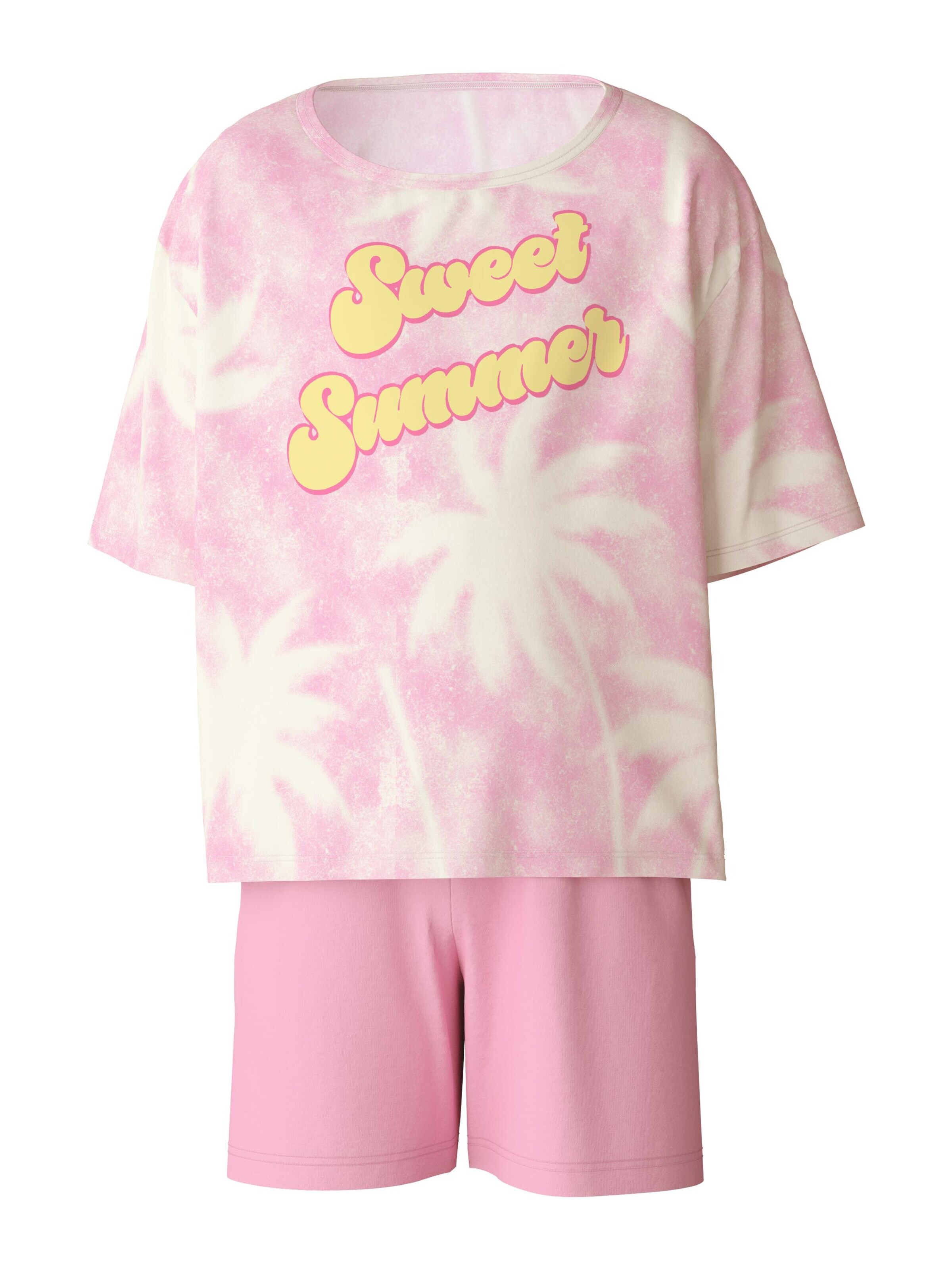 CALIDA Pajamas 'Kids Palms' in Purple