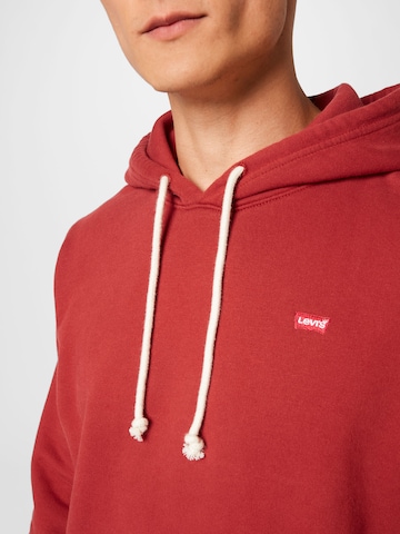 LEVI'S ® Regular Fit Sweatshirt 'Original Housemark Hoodie' in Rot