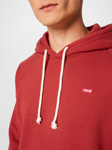 LEVI'S ® Regular fit Sweatshirt 'Original Housemark Hoodie' in Rood