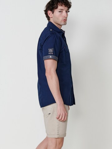 KOROSHI - Ajuste regular Camisa en azul