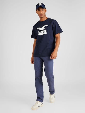 T-Shirt 'Clouds' Cleptomanicx en bleu