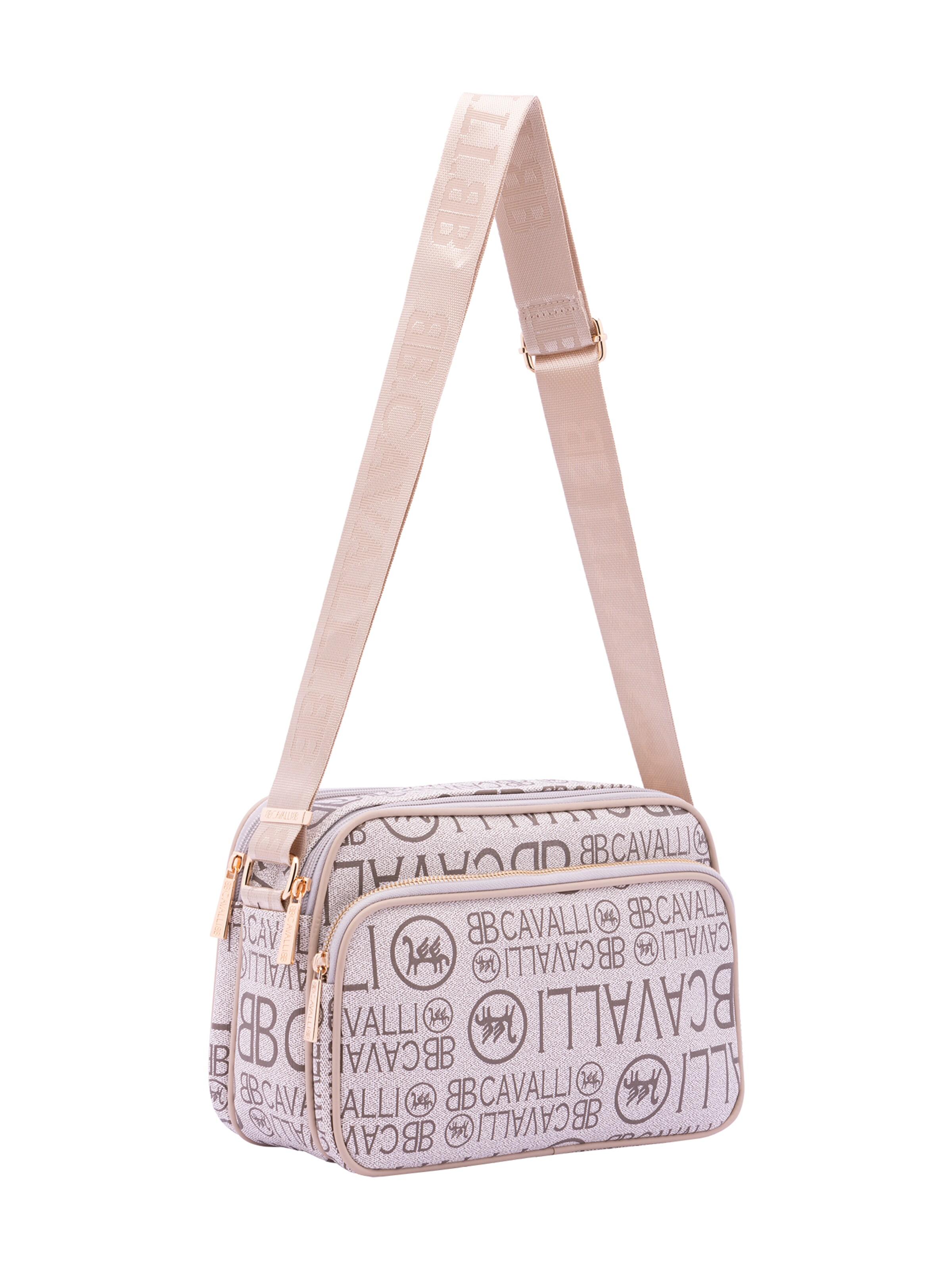 Borsa a tracolla 'Borsa a Tracolla B Cavalli Donna con Zip e Tasche Regolabile 29x18x12 cm' di B. Cavalli in arancione