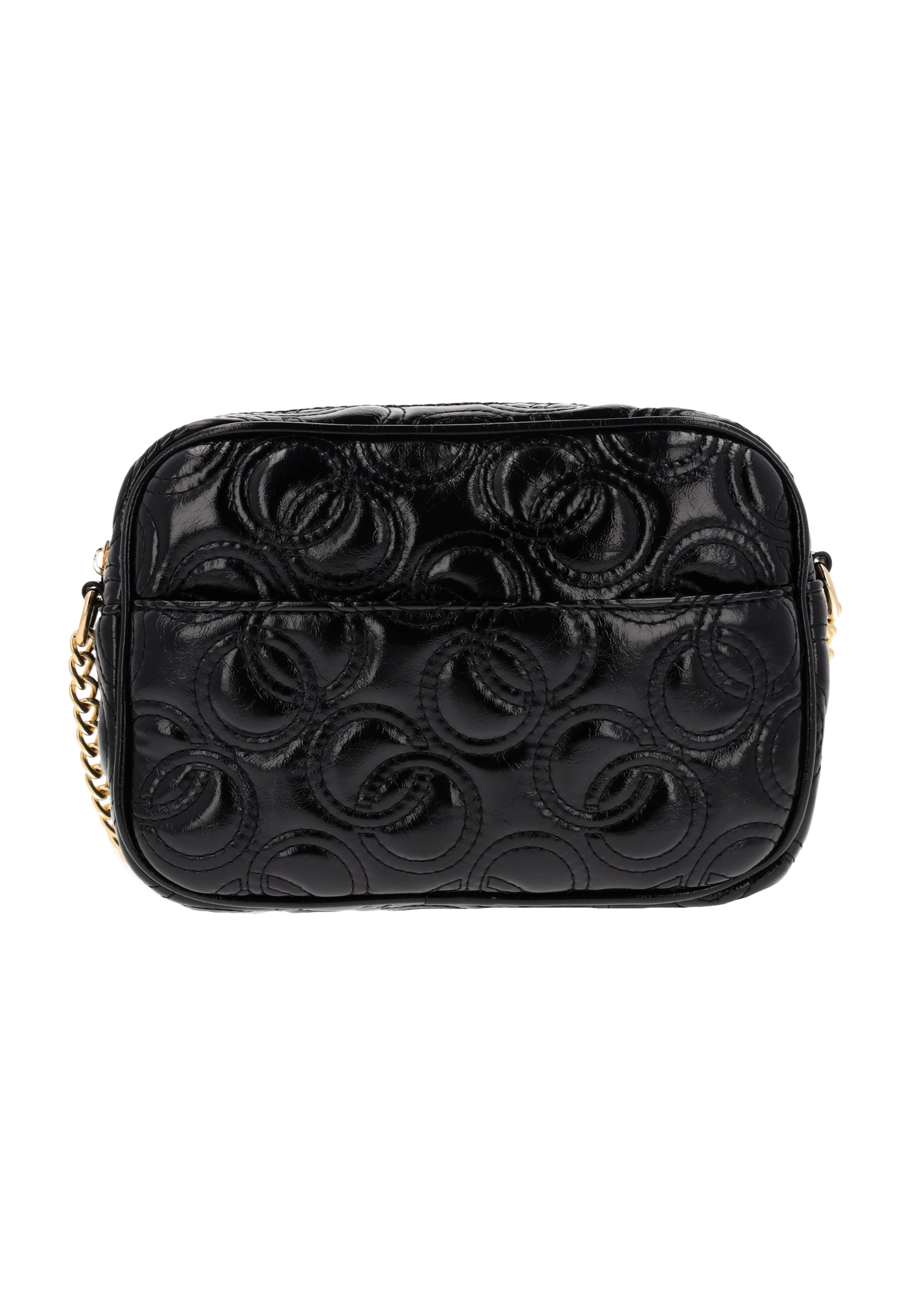 Clutch faina pe negru, Vizualizare produs