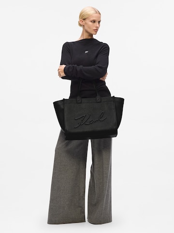 Karl Lagerfeld Shopper 'SKUARE' in Zwart