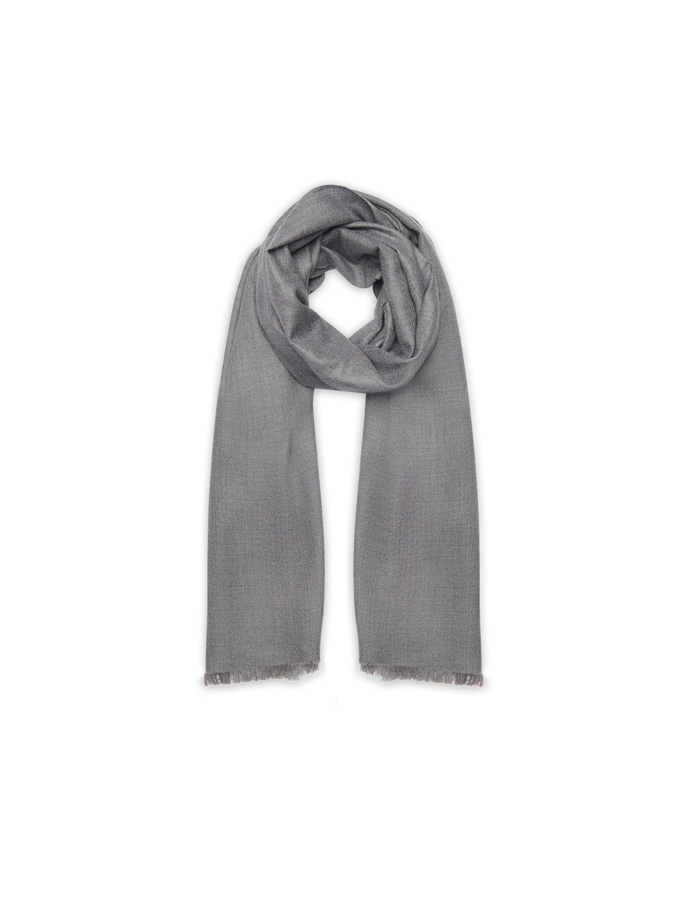 Noolur Sjal 'TABATINGA' i grå: forside