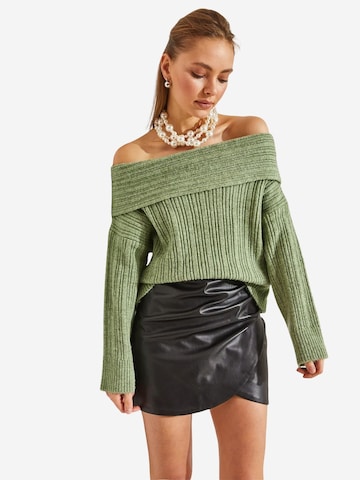 Bianco Lucci Pulóver 'Pullover' - zöld