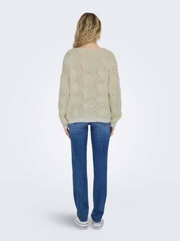 Pull-over 'ONLElin' ONLY en blanc