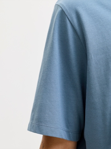 JACK & JONES Slim fit T-shirt i blå