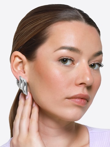 Boucles d'oreilles Heideman en argent : devant