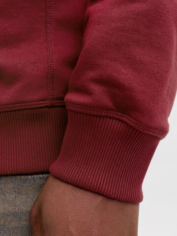 JACK & JONES Sweatshirt 'JORNorrebro' in Red