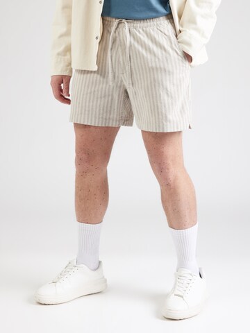 Abercrombie & Fitch Regular Broek in Grijs: voorkant