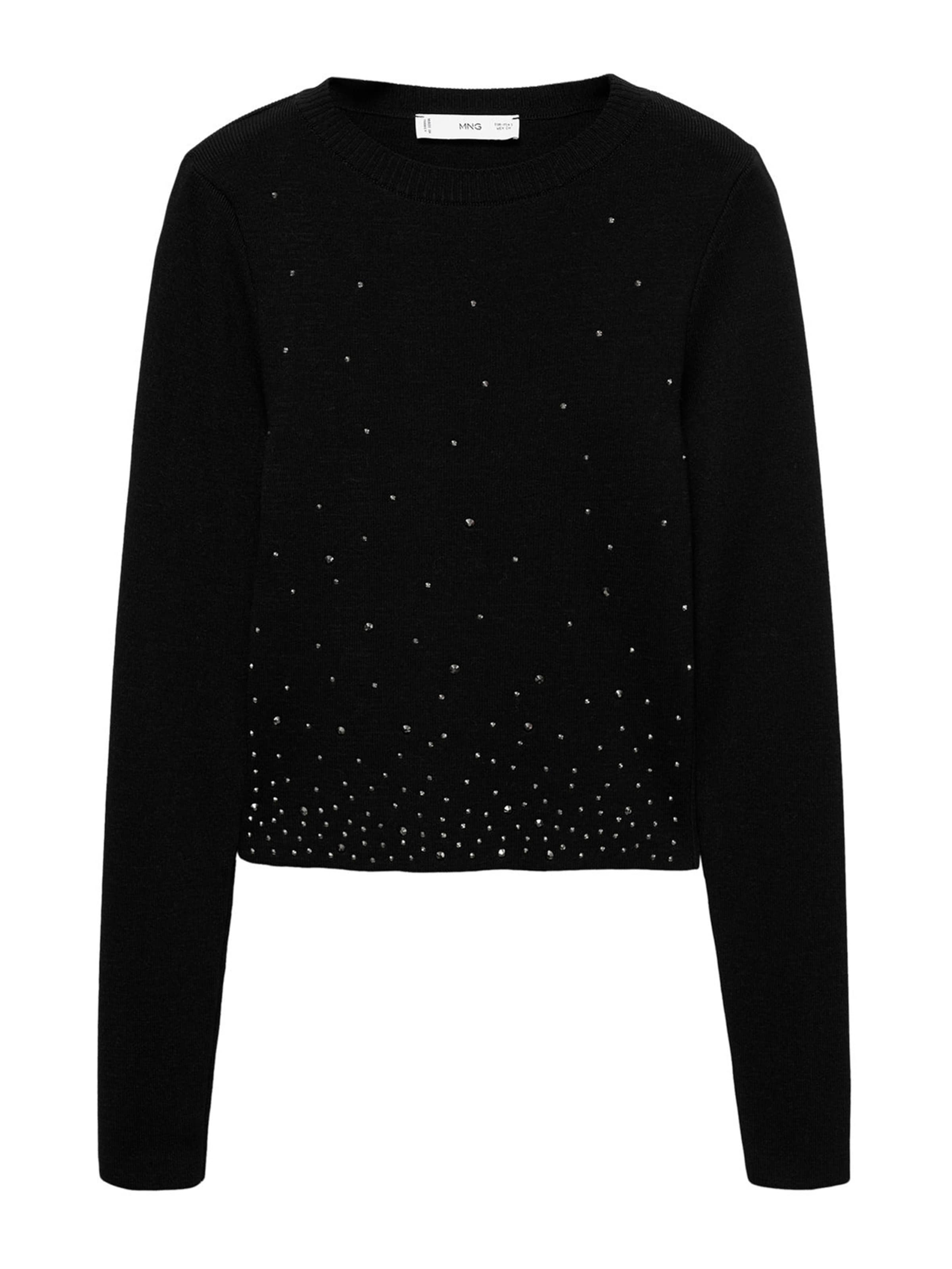 MANGO Pullover 'VALIEVA' in Schwarz: Vorderseite