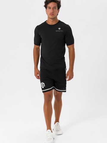 MOROTAI Funktionsshirt 'ENGINEERING' in Schwarz