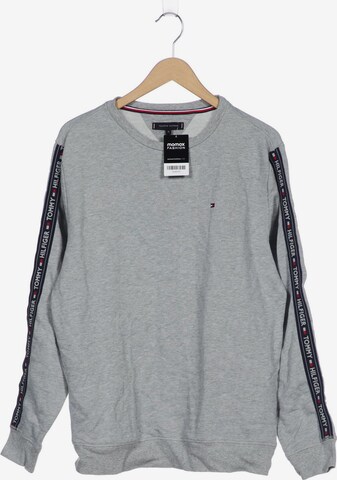 TOMMY HILFIGER Sweatshirt & Zip-Up Hoodie in XL in Grey: front