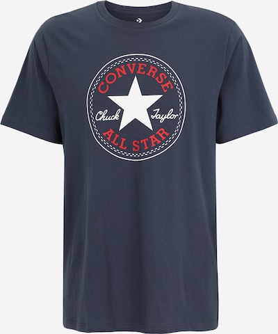 Marškinėliai 'ARCH' iš CONVERSE, spalva – tamsiai mėlyna jūros spalva / raudona / balta, Prekių apžvalga