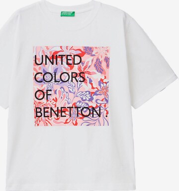 UNITED COLORS OF BENETTON Shirt in White: front