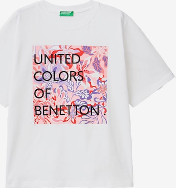 UNITED COLORS OF BENETTON Shirt in White: front