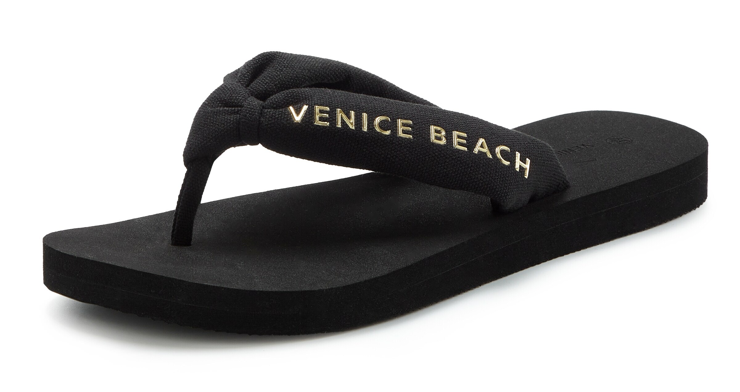Flip-flops de la VENICE BEACH pe negru: față