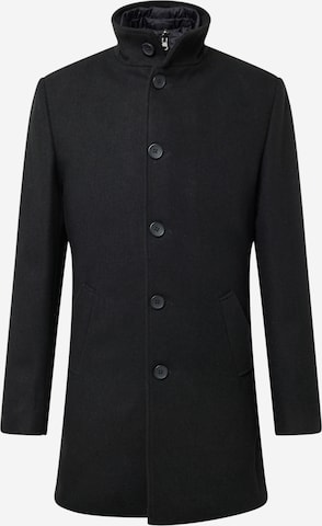 Bruun & Stengade Between-Seasons Coat 'Ontario' in Black: front