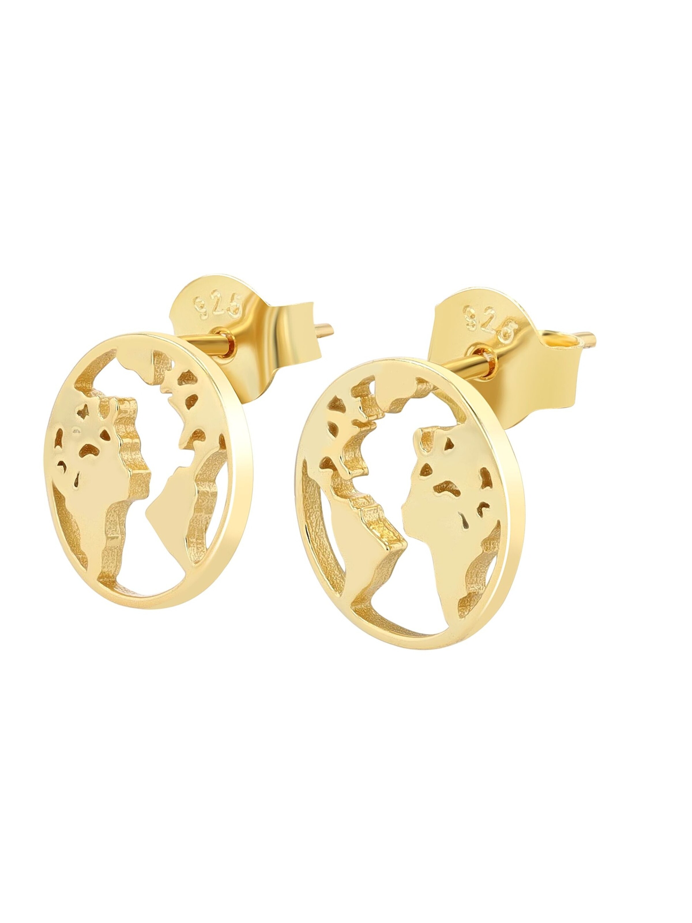 Akzent Earrings '"Odin" aus 925 Sterlingsilber, rhodiniert, langlebig' in Gold