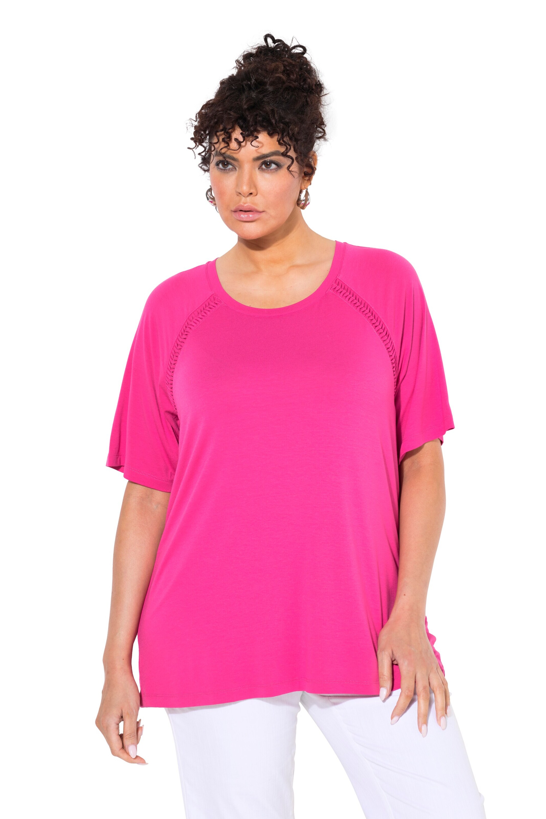 Ulla Popken Shirt in Pink: Vorderseite