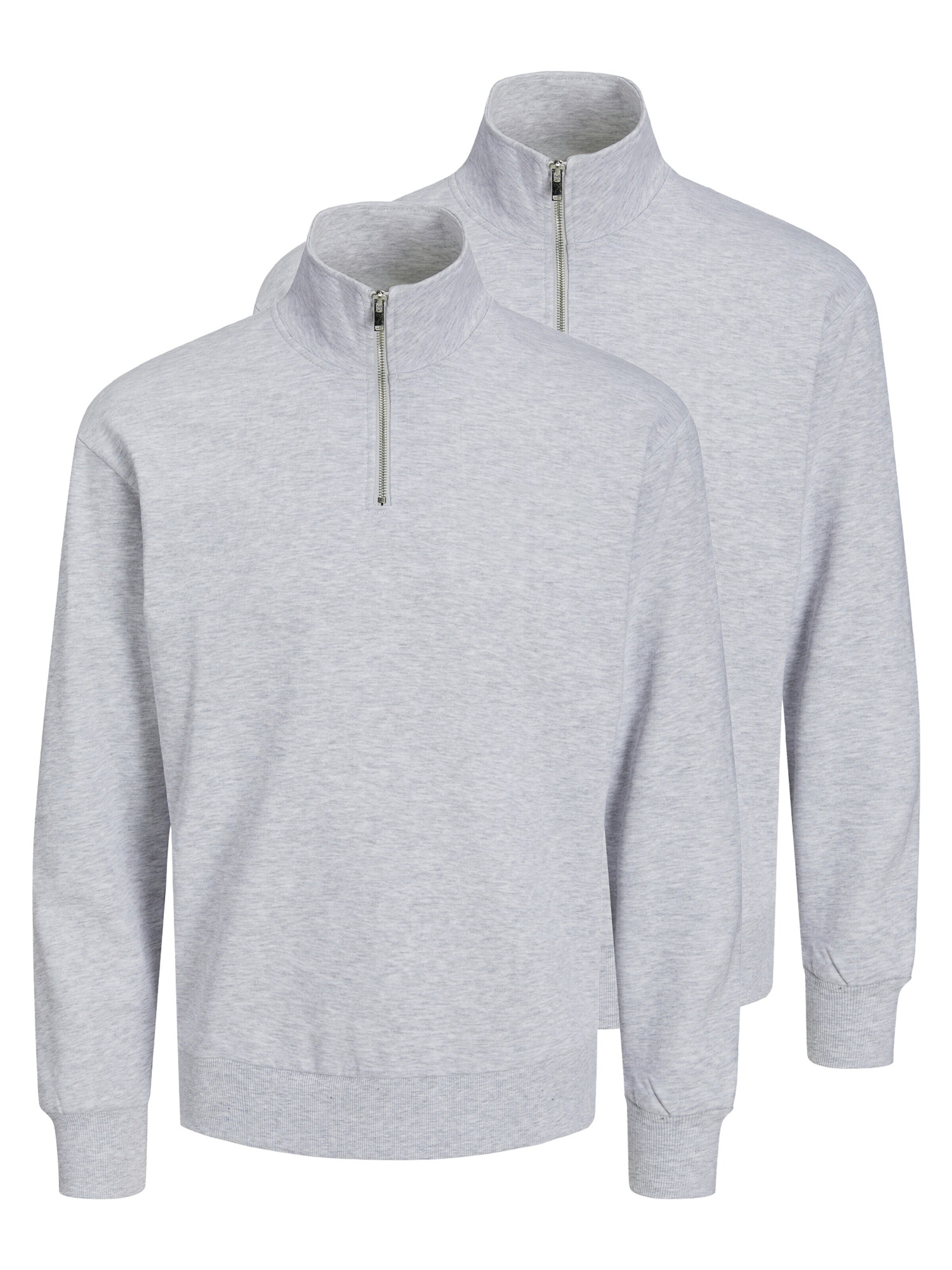 JACK & JONES Sweatshirt 'Bradley' in Grijs: voorkant