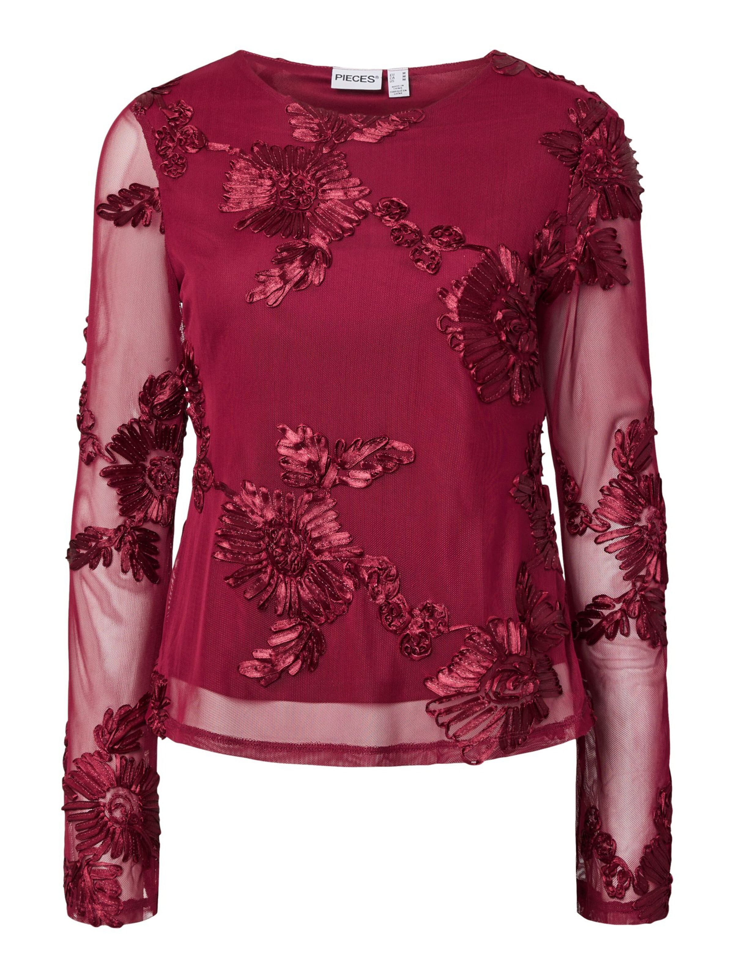 PIECES - Blusa 'PCOffia' en rojo: frente