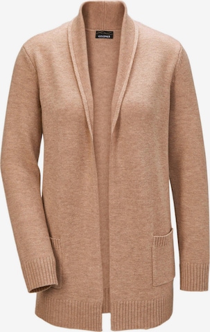 Goldner Gebreid vest in Beige: voorkant