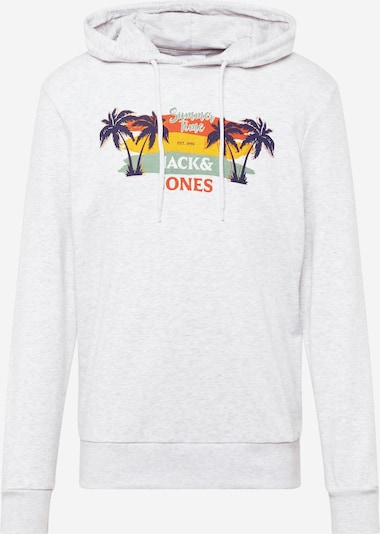 JACK & JONES Sweatshirt 'SUMMER VIBE' in navy / gelb / orange / weiß, Produktansicht