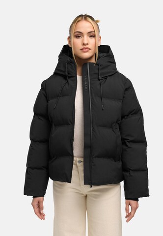 MARIKOO Winterjas 'Paddie 16' in Zwart: voorkant
