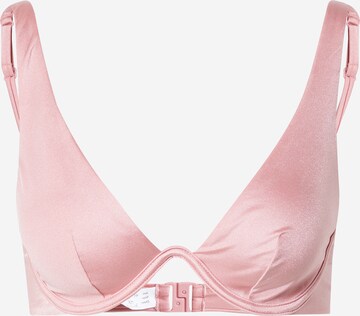 Hunkemöller Trikotni nedrčki Bikini zgornji del 'Lais up' | roza barva: sprednja stran