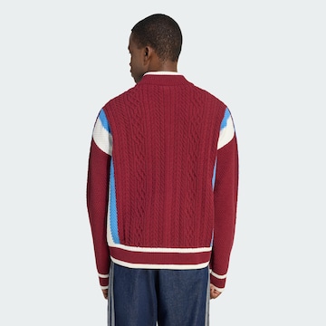 ADIDAS ORIGINALS Knit cardigan 'RETRO REMIX' in Red