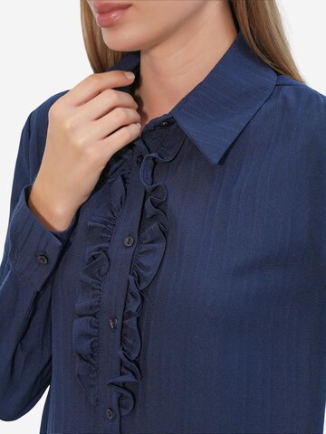 Bigdart - Blusa 'Hemden' em azul