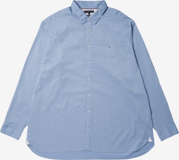 Tommy Hilfiger Big & Tall Button Up Shirt in Blue: front