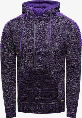 Rusty Neal Sweater 'Knitwear' in Purple: front