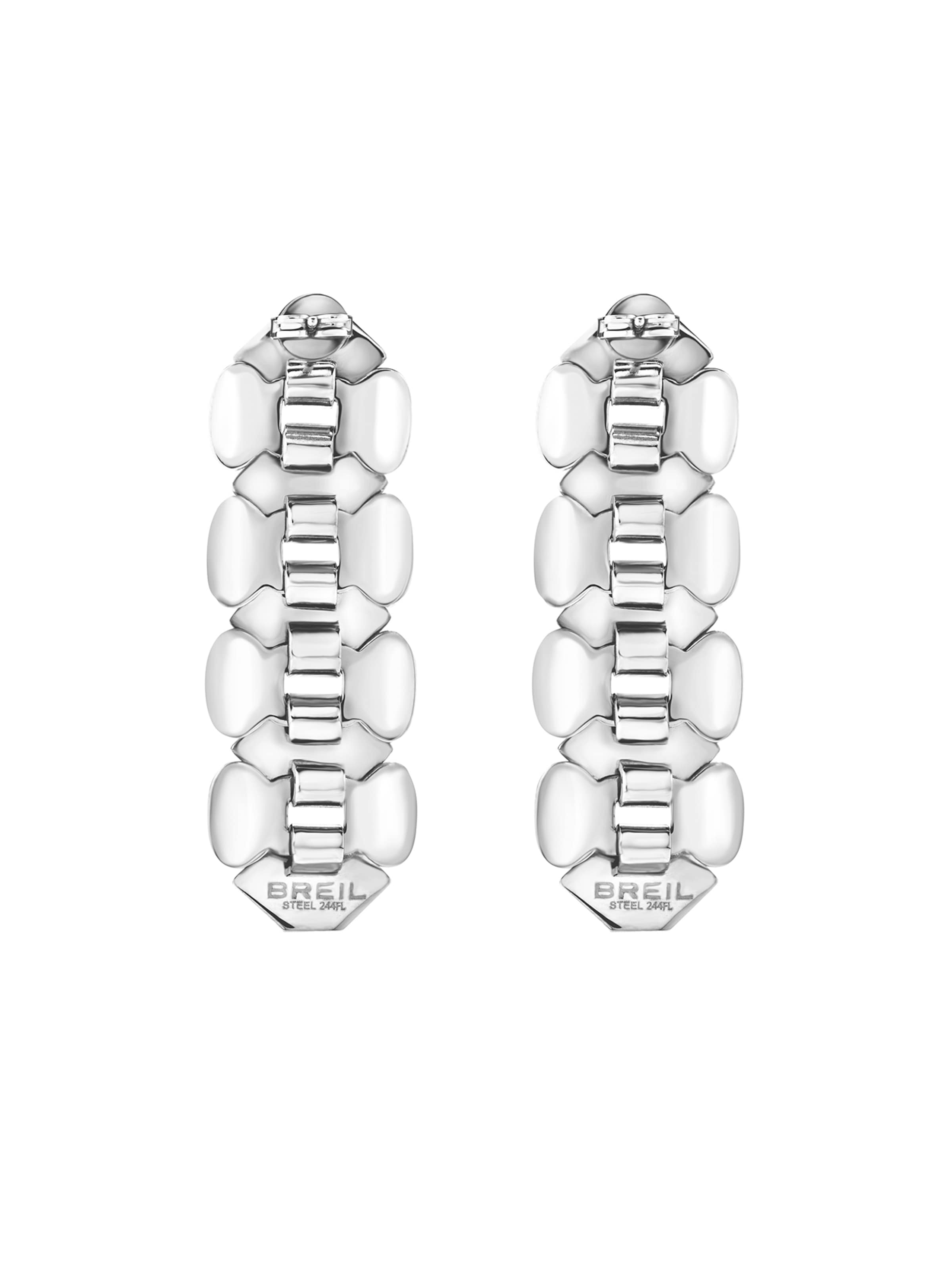 Breil Earrings 'Hexagonia' in Silver