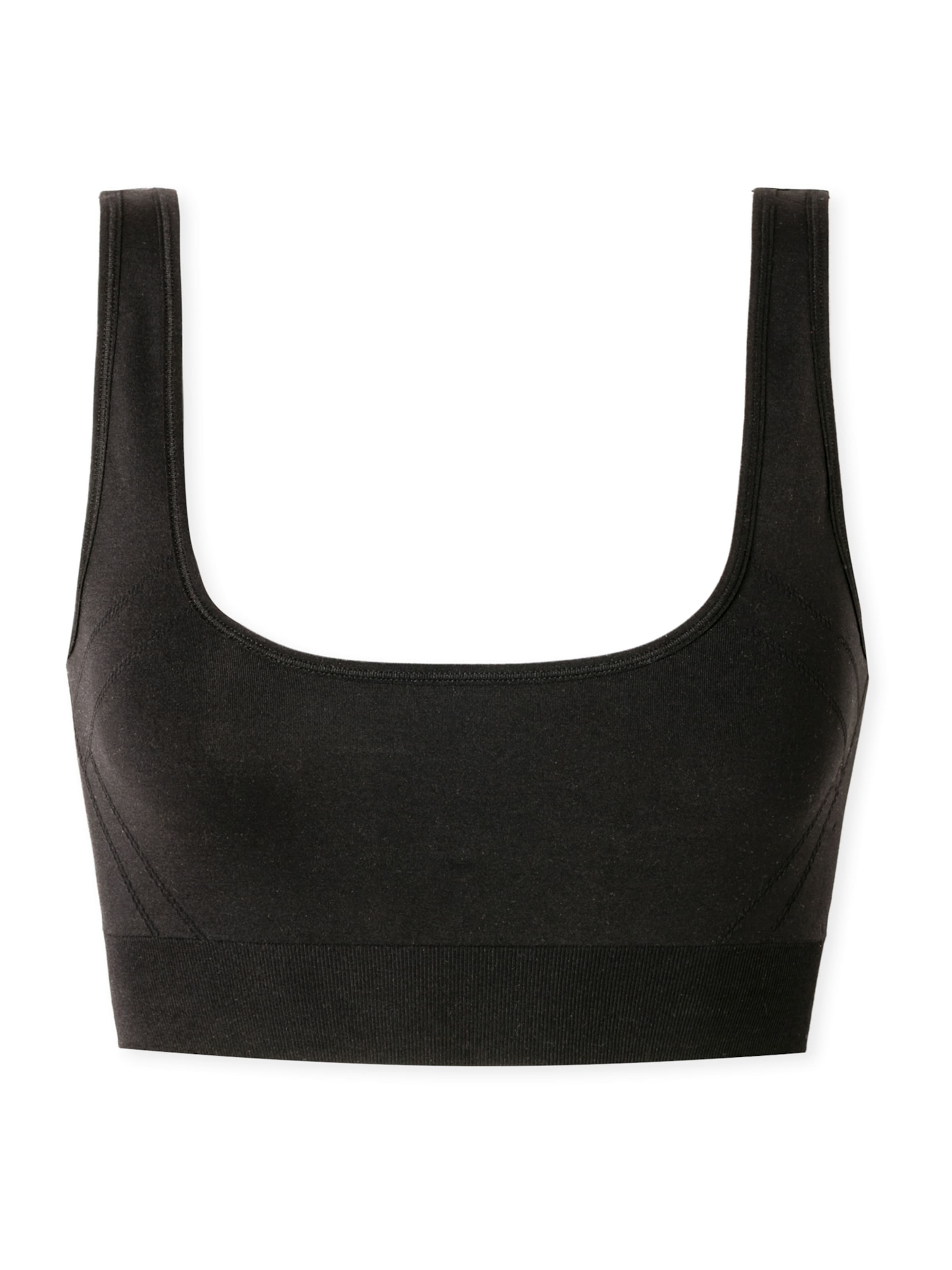 SCHIESSER Bustier Bustier ' Casual Seamless ' in Schwarz: Vorderseite